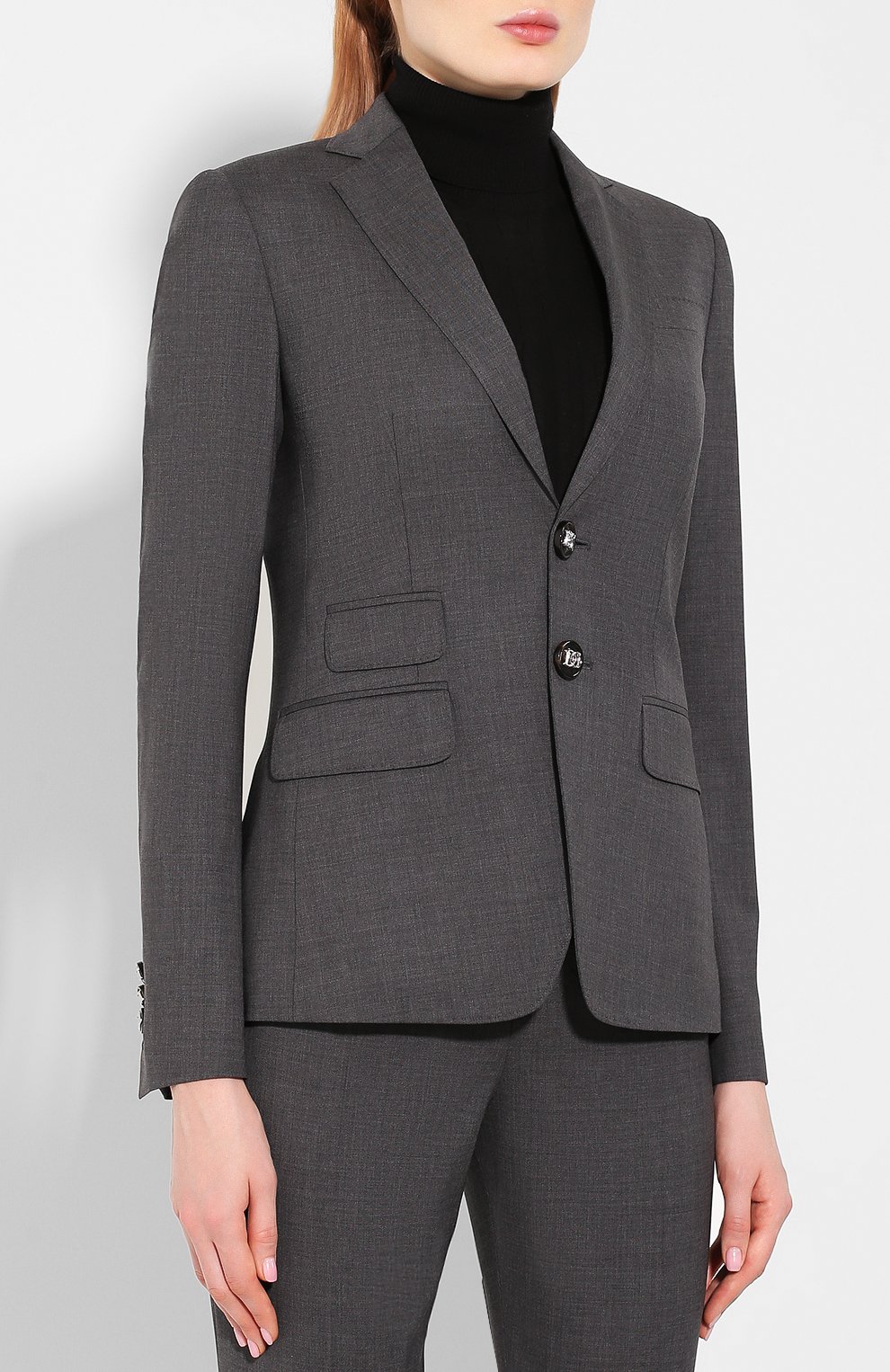 Шерстяной костюм DSQUARED2 серого цвета по цене 139500 руб., арт. S75FT0164/S40320, фото 2 Шерстяной костюм DSQUARED2, арт. S75FT0164/S40320, фото 2