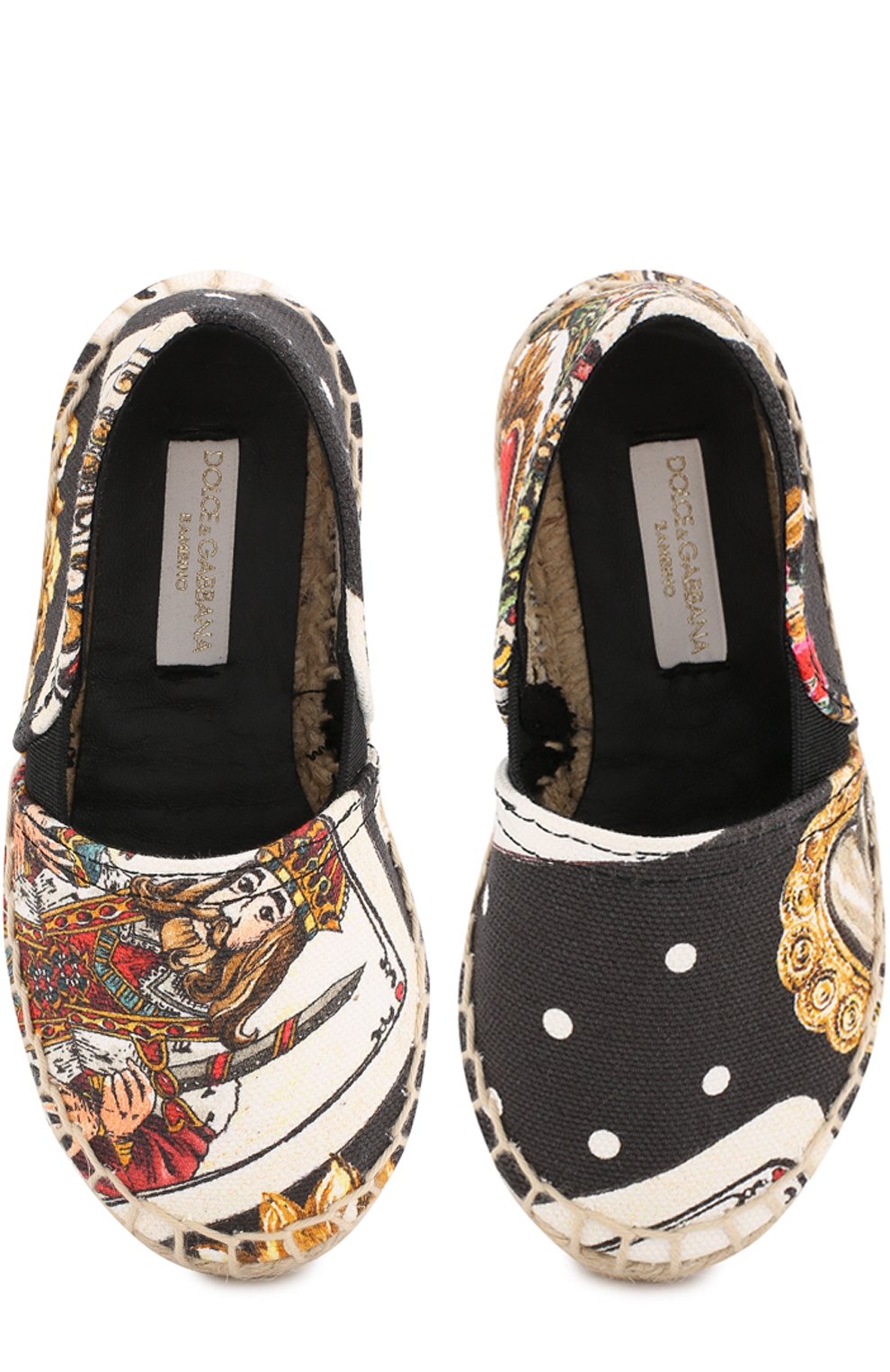 Текстильные эспадрильи с принтом DOLCE & GABBANA, арт. D00106/A4352/24-28, фото 4