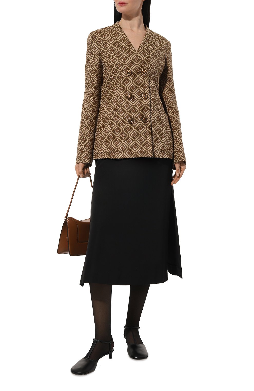 Юбка из хлопка и вискозы GUCCI, арт. 616082 ZADUU, фото 2