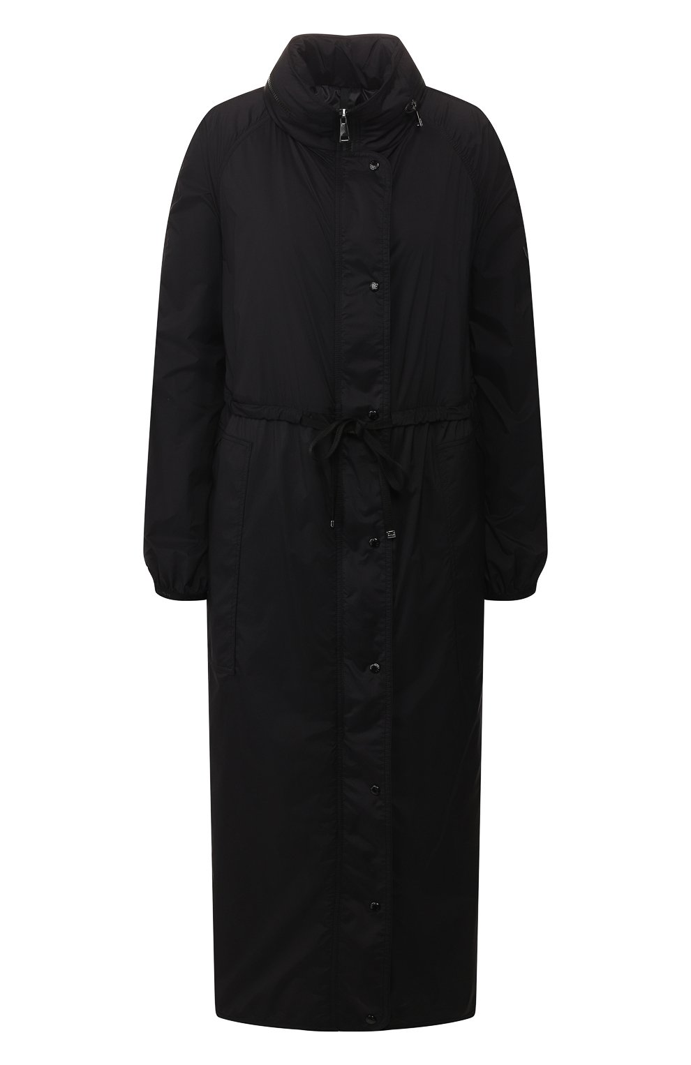 Плащ lin MONCLER черного цвета по цене 83400 руб., арт. F1-093-1D504-00-C0391, фото 1 Плащ lin MONCLER, арт. F1-093-1D504-00-C0391, фото 1