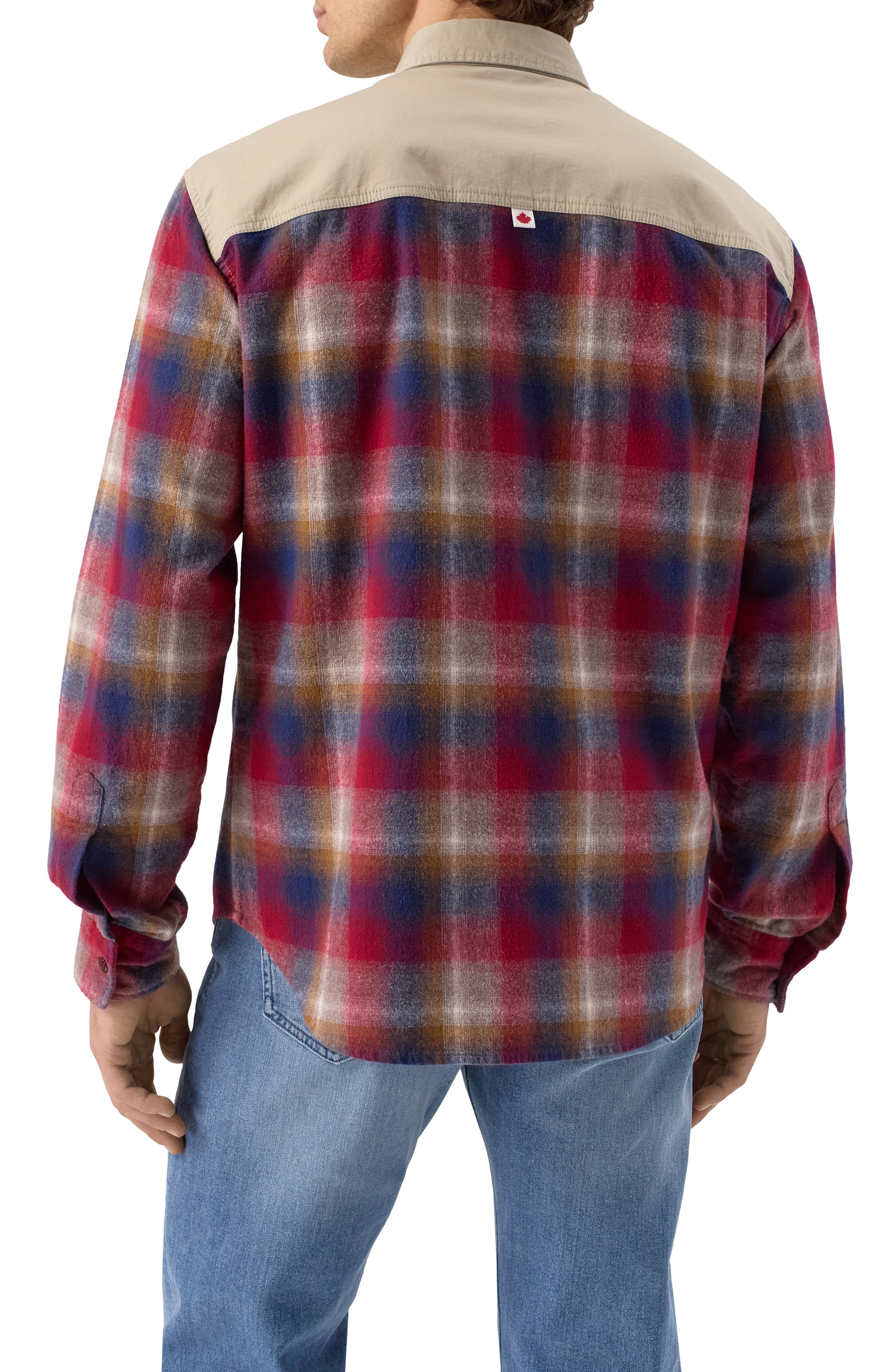 Комбинированная рубашка DSQUARED2 разноцветного цвета по цене 108500 руб., арт. S74DM0916/D35160, фото 4 Комбинированная рубашка DSQUARED2, арт. S74DM0916/D35160, фото 4