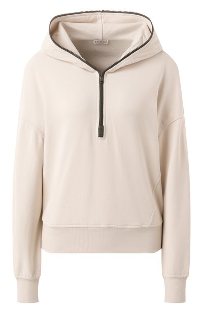 Женский хлопковое худи BRUNELLO CUCINELLI, арт. MN05NVC309