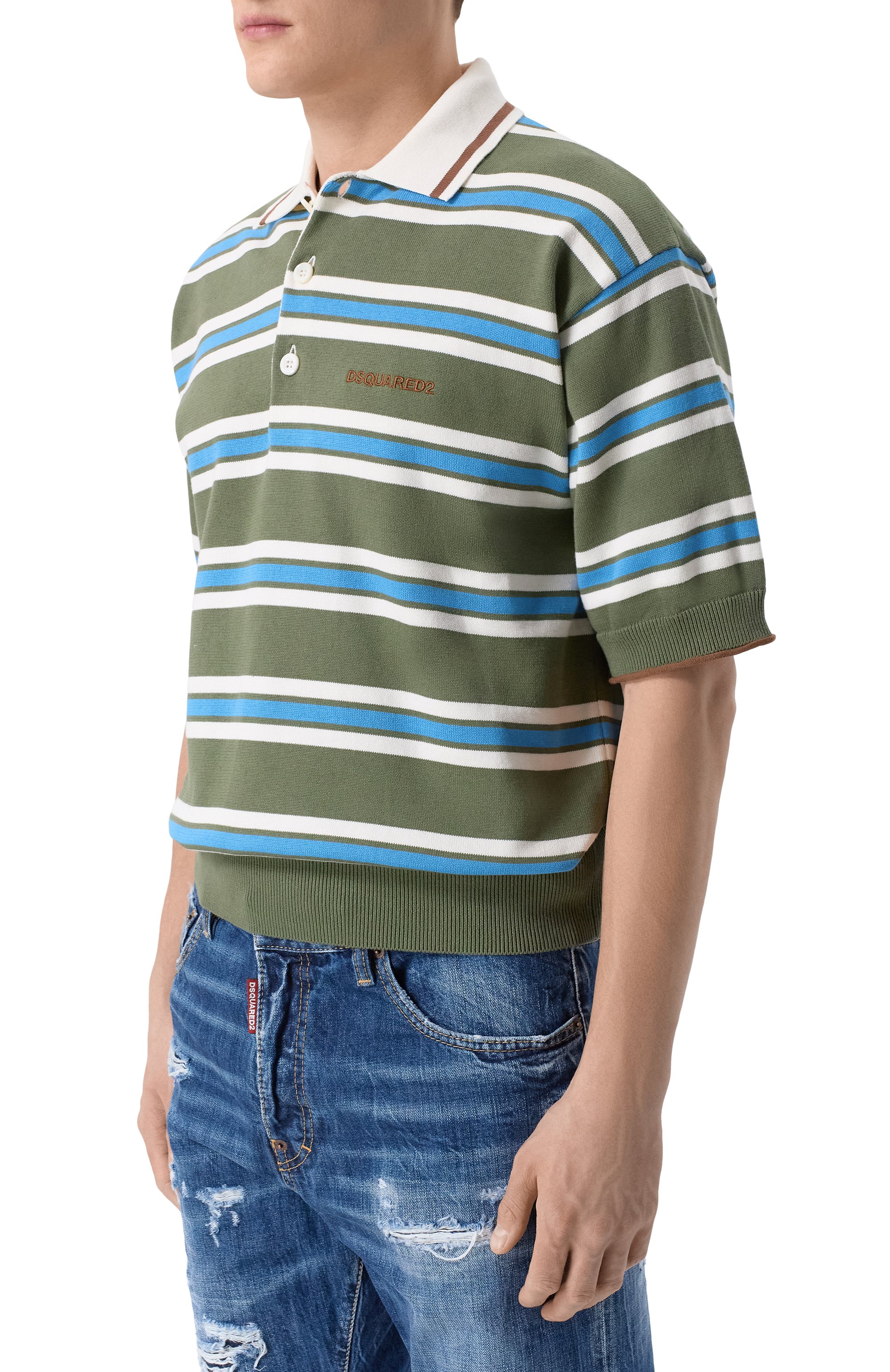 Хлопковое поло DSQUARED2, арт. S74HA1594/D13195, фото 3