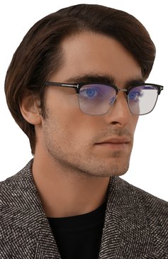 Мужские оправа TOM FORD коричневого цвета, арт. TF5683-B 052 | Фото 2 (Тип очков: Оправа; Региональные ограничения белый список (Axapta Mercury): RU, Не проставлено; Кросс-КТ: Оправы-мужское; Нос: Не проставлено; Оптика Гендер: оптика-мужское)