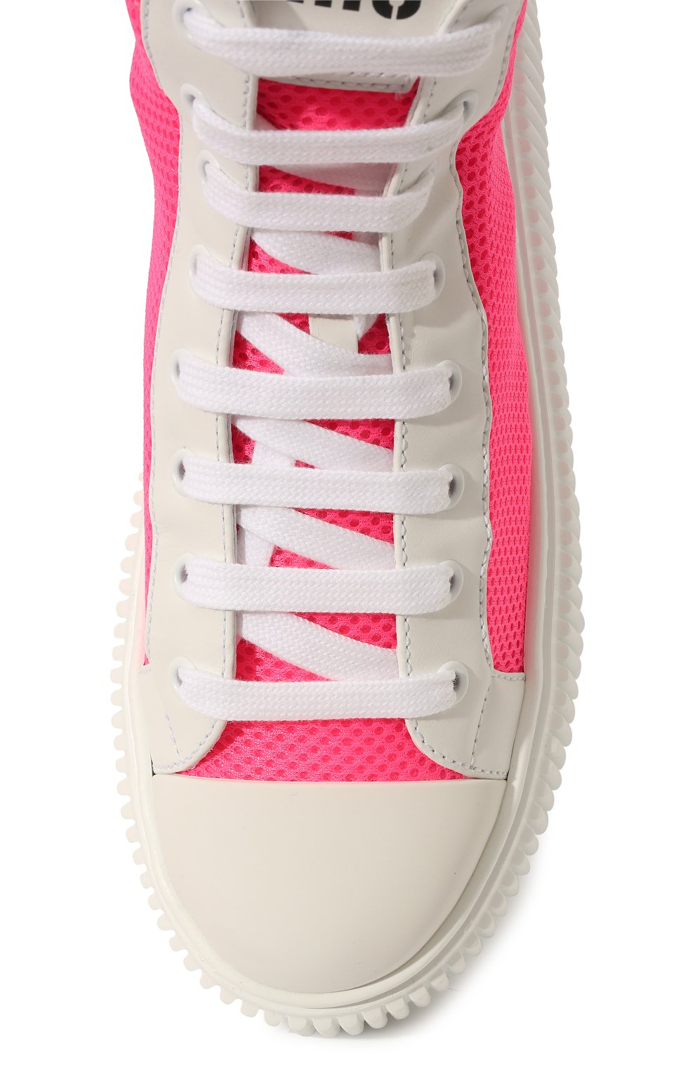 Комбинированные кеды MIU MIU разноцветного цвета по цене 77000 руб., арт. 5T727D-1ABK-F0O0J-005, фото 6 Комбинированные кеды MIU MIU, арт. 5T727D-1ABK-F0O0J-005, фото 6