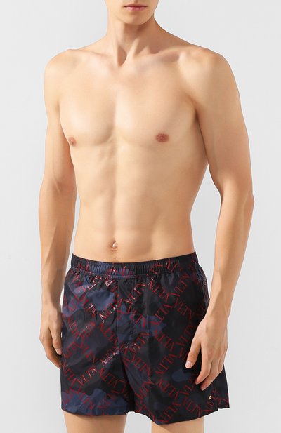 Плавки-шорты VALENTINO темно-синего цвета по цене 42950 руб., арт. SV3UH028JFG, фото 3 Плавки-шорты VALENTINO, арт. SV3UH028JFG, фото 3