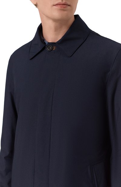 Плащ CORNELIANI темно-синего цвета по цене 118000 руб., арт. 2635M6-2620155, фото 5 Плащ CORNELIANI, арт. 2635M6-2620155, фото 5