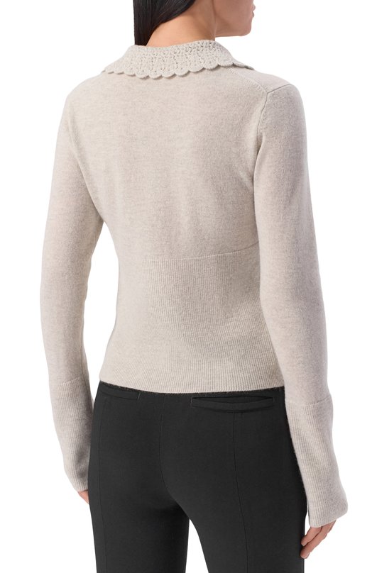Шерстяной кардиган Chloé CH26SMC03530 Серый  CH26SMC03530 Фото 4