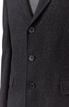 Мужской пальто из шерсти и шелка ZEGNA темно-серого цвета, арт. 4GJ3G0/897700A8 | Фото 5 (Материал сплава: Проставлено; Материал подклада: Вискоза; Драгоценные камни: Проставлено; Рукава: Длинные; Материал внешний: Шерсть; Длина (верхняя одежда): До середины бедра; 1-2-бортные: Однобортные; Стили: Кэжуэл, Классический; Мужское Кросс-КТ: пальто-верхняя одежда)