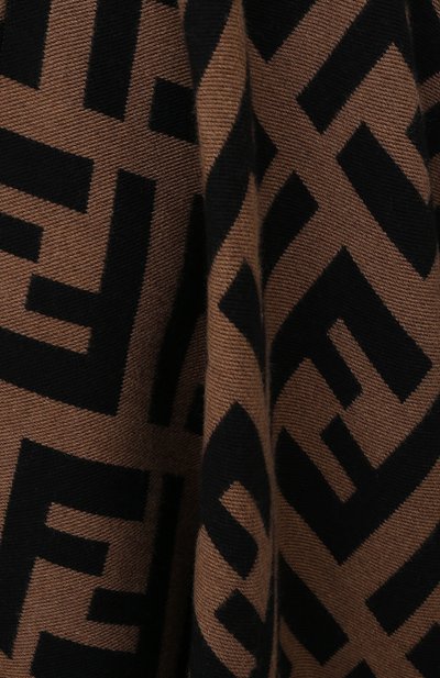 Пончо из шерсти и шелка FENDI черного цвета по цене 109500 руб., арт. FXX636 A3Q1, фото 5 Пончо из шерсти и шелка FENDI, арт. FXX636 A3Q1, фото 5