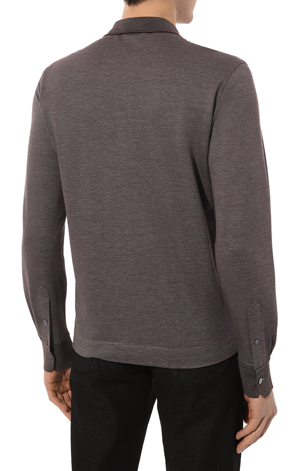 Поло из хлопка и шелка ZEGNA, арт. UC381A6/C748, фото 4