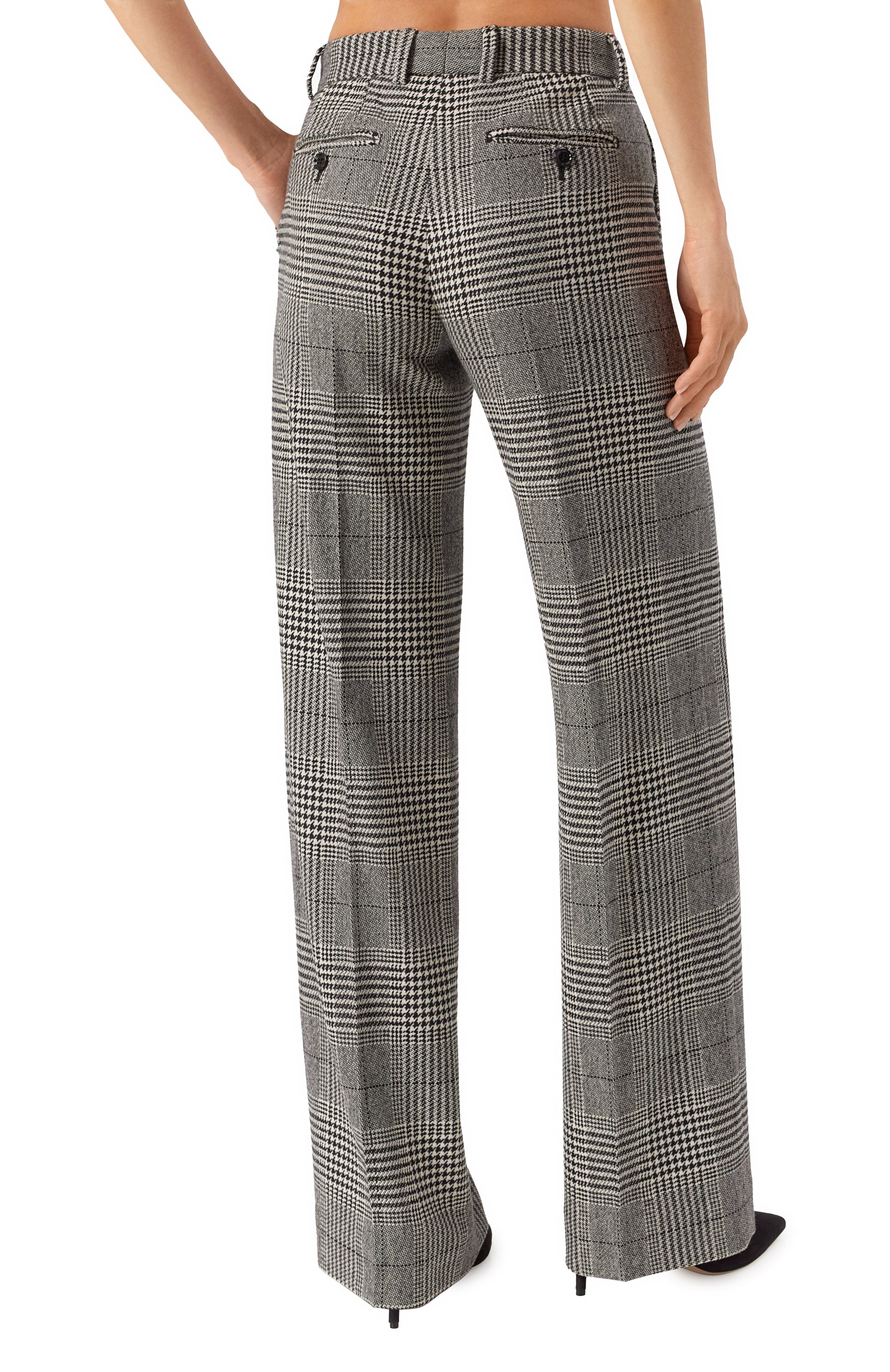 Брюки из шерсти и кашемира DOLCE & GABBANA серого цвета по цене 151000 руб., арт. FTC31T/FQ2MV, фото 4 Брюки из шерсти и кашемира DOLCE & GABBANA, арт. FTC31T/FQ2MV, фото 4