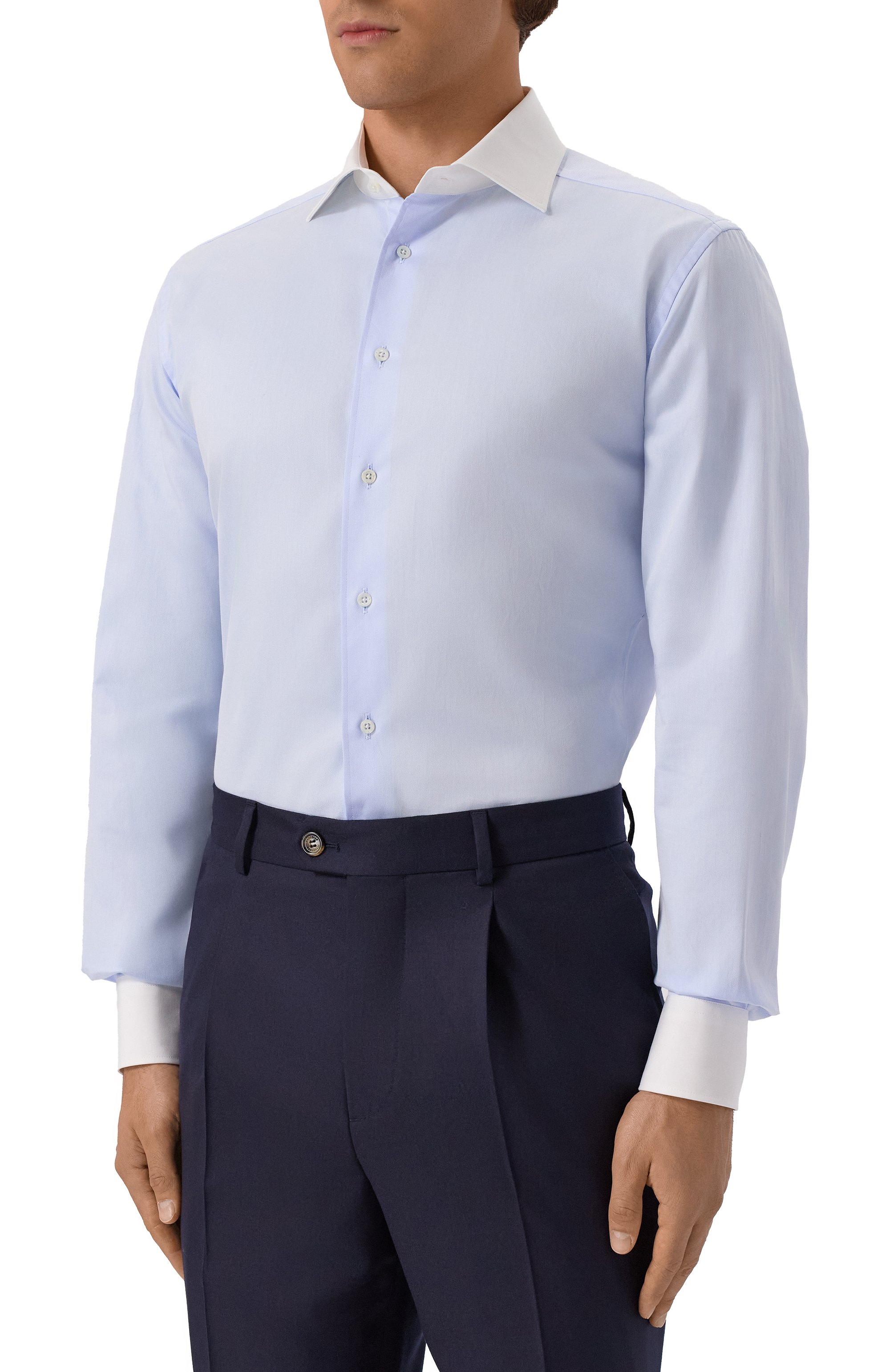 Хлопковая сорочка CORNELIANI, арт. 26P110-2611631, фото 3