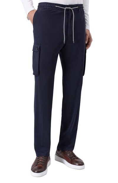 Шерстяные брюки-карго CORNELIANI, арт. 274L14/2718803, фото 3