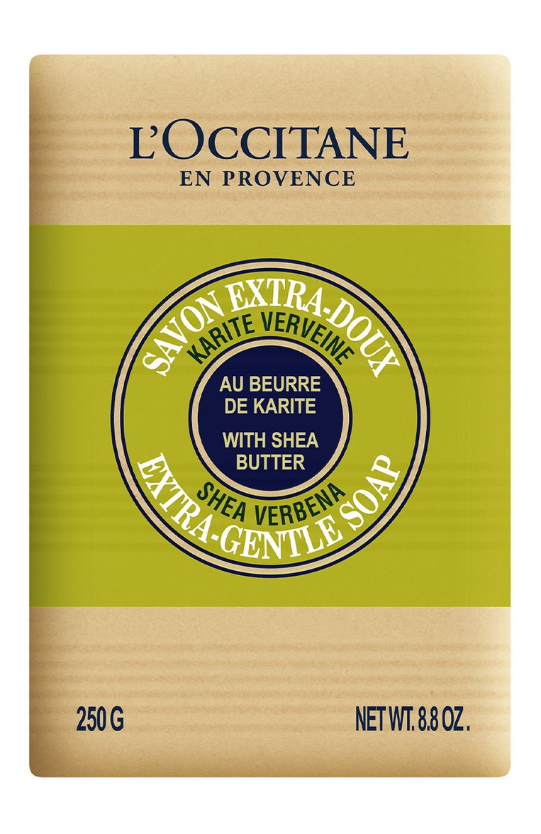 Твердое мыло "вербена-карите" (250g)  L`OCCITANE бесцветного цвета, арт. 680544 | Фото 1 (Региональные ограничения белый список (Axapta Mercury): Не проставлено; Нос: Не проставлено; Назначение: Для тела, Для рук; Косметика кросс-кт: Уход У; Тип продукта: Мыло)