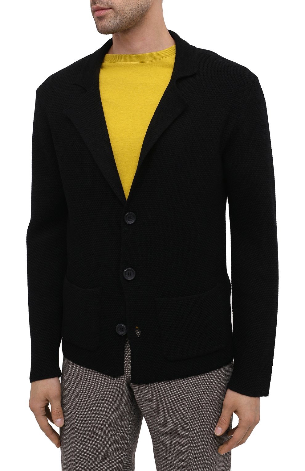 Шерстяной пиджак DANIELE FIESOLI черного цвета по цене 34000 руб., арт. DF 0114, фото 3 Шерстяной пиджак DANIELE FIESOLI, арт. DF 0114, фото 3