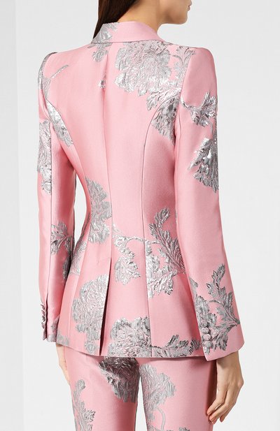 Жакет ALEXANDER MCQUEEN розового цвета по цене 264000 руб., арт. 583759/QGAAB, фото 4 Жакет ALEXANDER MCQUEEN, арт. 583759/QGAAB, фото 4