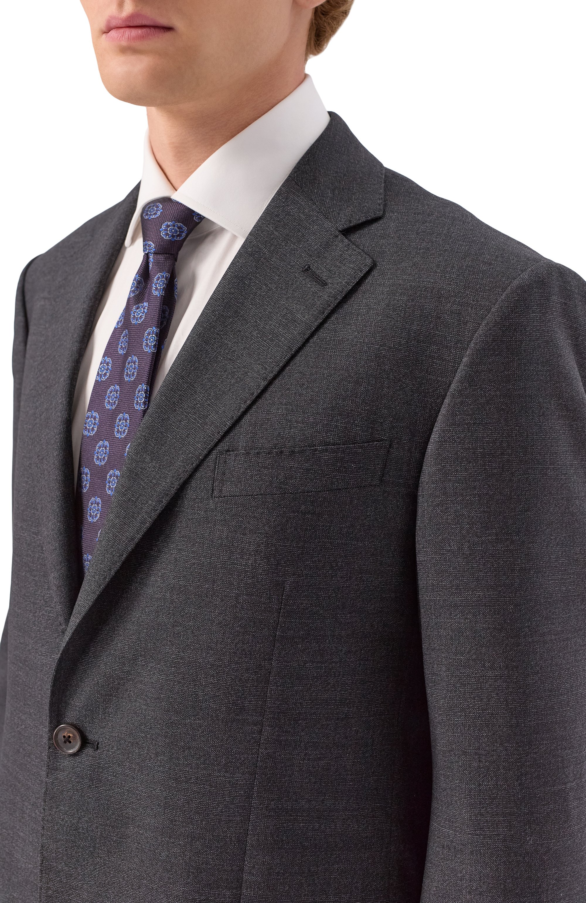 Шерстяной костюм CORNELIANI темно-серого цвета по цене 192500 руб., арт. 266008-2617427_SET, фото 6 Шерстяной костюм CORNELIANI, арт. 266008-2617427_SET, фото 6