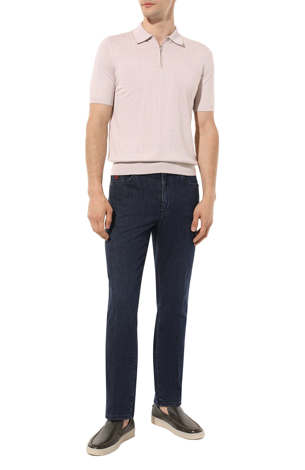 Поло из хлопка и шелка ZILLI, арт. MBZ-PZ112-REGI1/MC01, фото 2