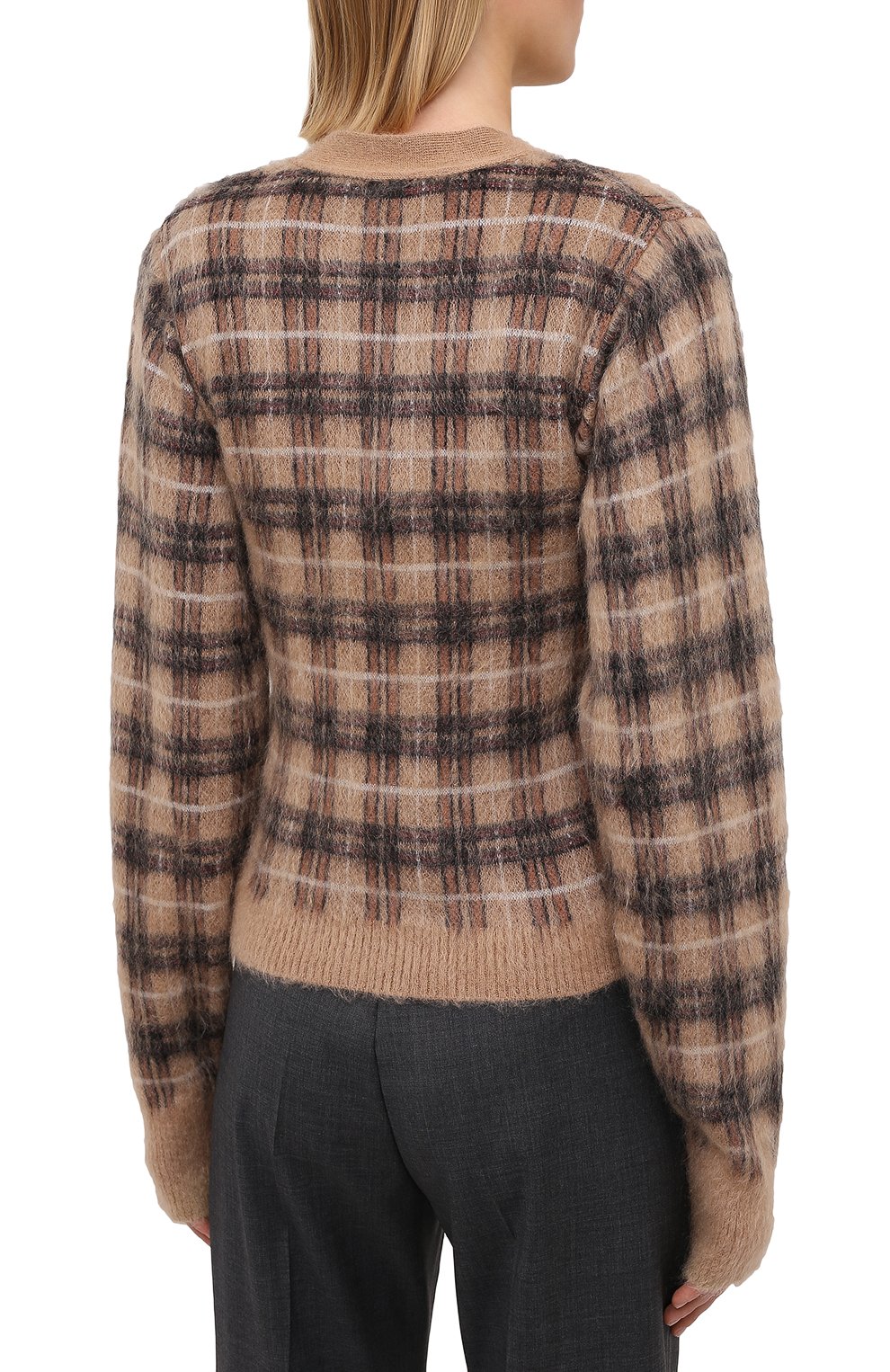 Кардиган N21 коричневого цвета по цене 49950 руб., арт. 20I N2S0/A019/7086, фото 4 Кардиган N21, арт. 20I N2S0/A019/7086, фото 4