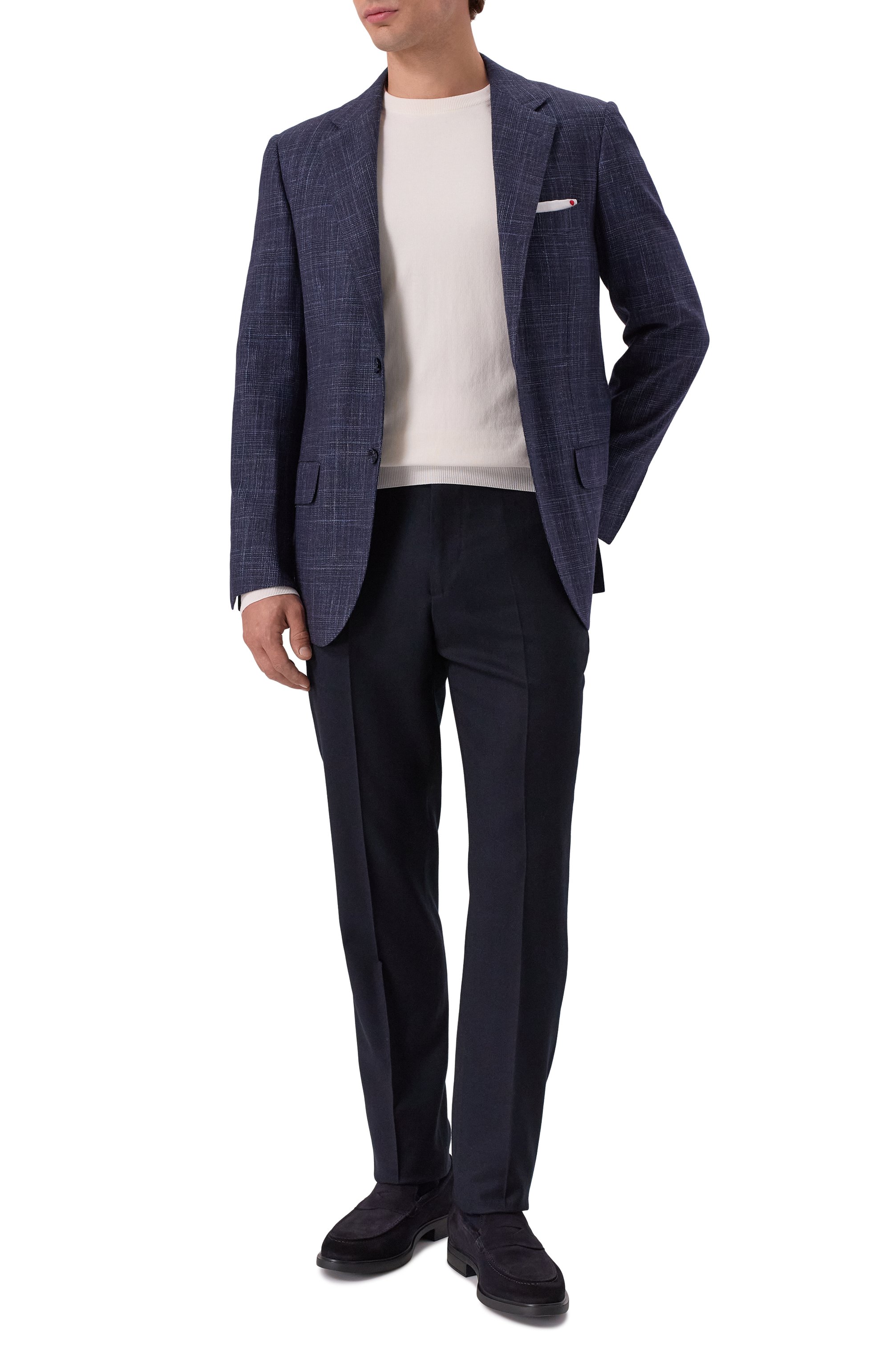 Замшевые пенни-лоферы DOUCAL'S, арт. DU3491MARCUF024N, фото 2