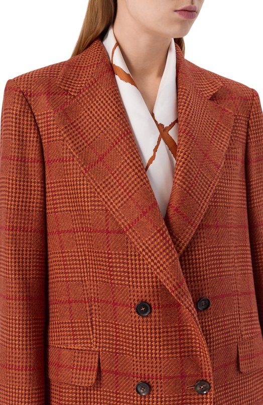 Шелковый платок Kiton D53754K0953H17 Белый  D53754K0953H17 Фото 2