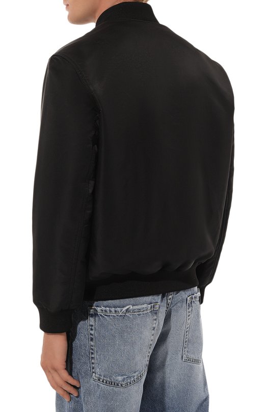 Утепленный бомбер HUGO Blue Чёрный, фото 4