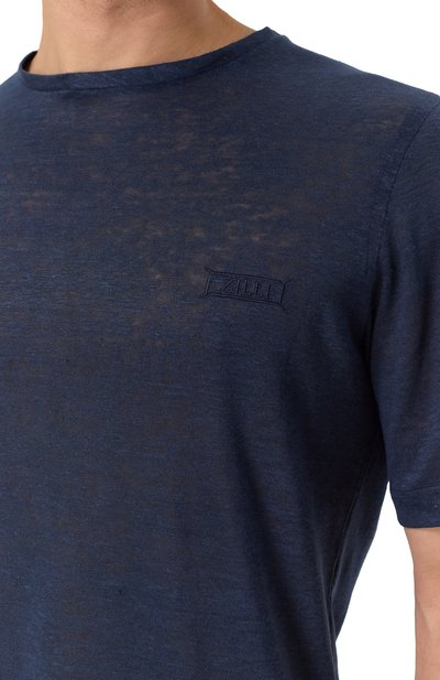 Льняная футболка ZILLI, арт. TSR02AM0800VNI000, фото 5