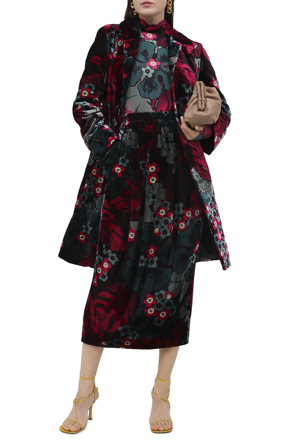 Юбка из вискозы и шелка DRIES VAN NOTEN фуксия цвета по цене 57300 руб., арт. 202-30870-1009, фото 2 Юбка из вискозы и шелка DRIES VAN NOTEN, арт. 202-30870-1009, фото 2