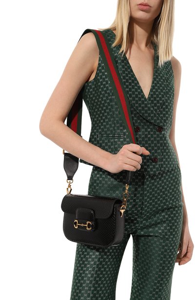 Сумка horsebit 1955 из кожи питона GUCCI, арт. 658574 L2DRG, фото 2
