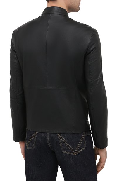 Кожаная куртка EMPORIO ARMANI, арт. 01B50P/01P50, фото 4