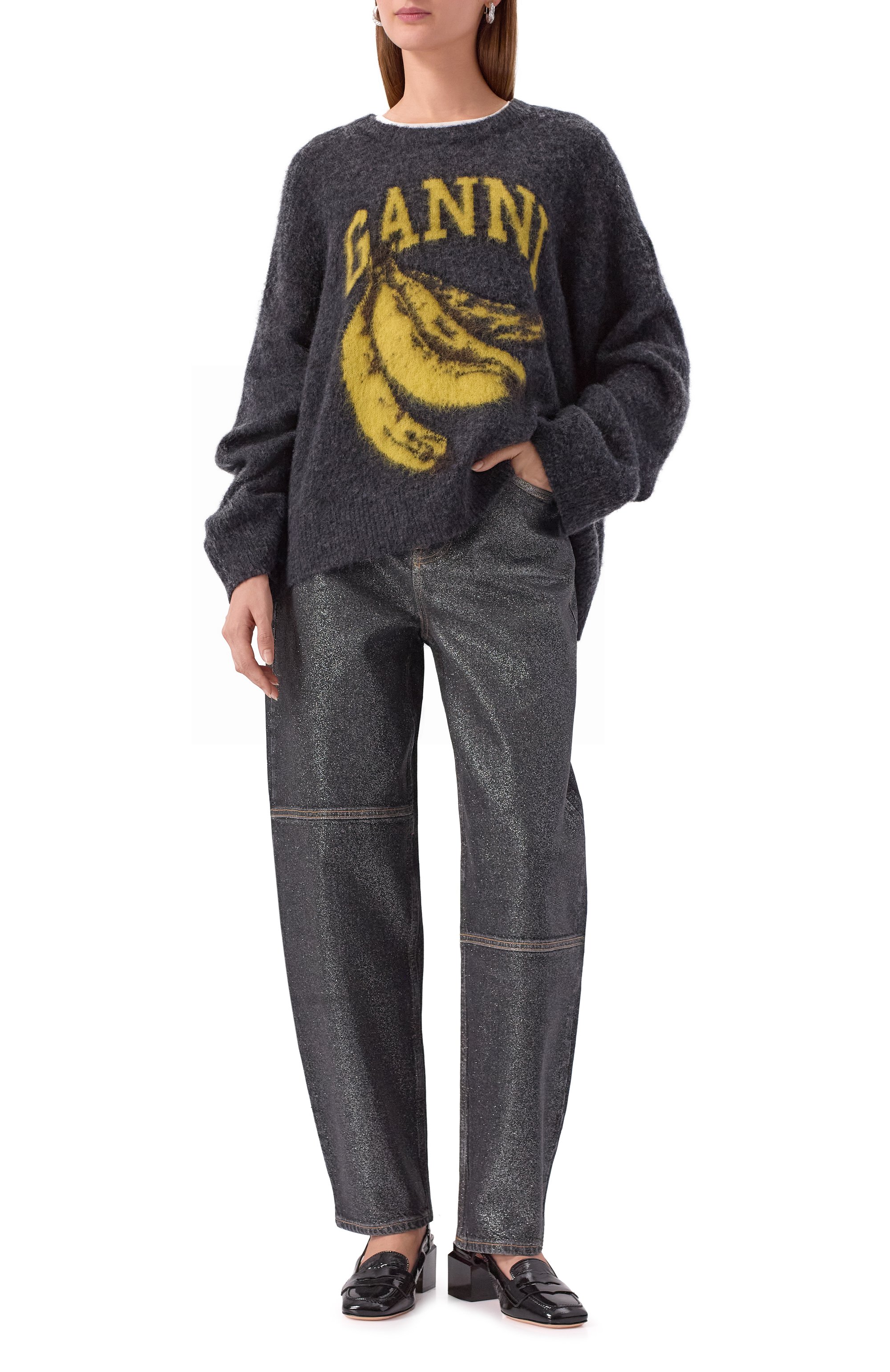 Шерстяной свитер GANNI, арт. K2516, фото 2