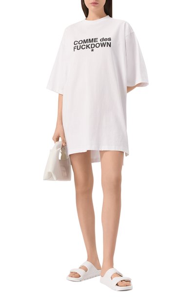 Хлопковое платье COMME DES FUCKDOWN, арт. CFABW01208, фото 2