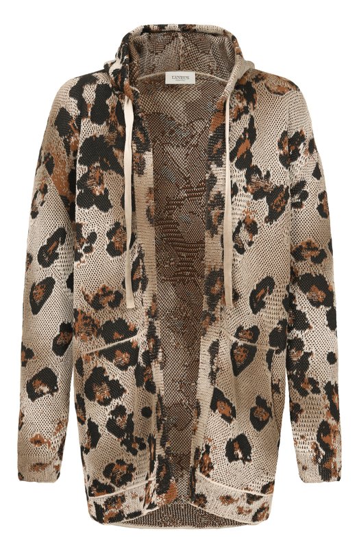 Хлопковый кардиган Laneus S6LAMAKH071 Леопардовый S6LAMAKH071