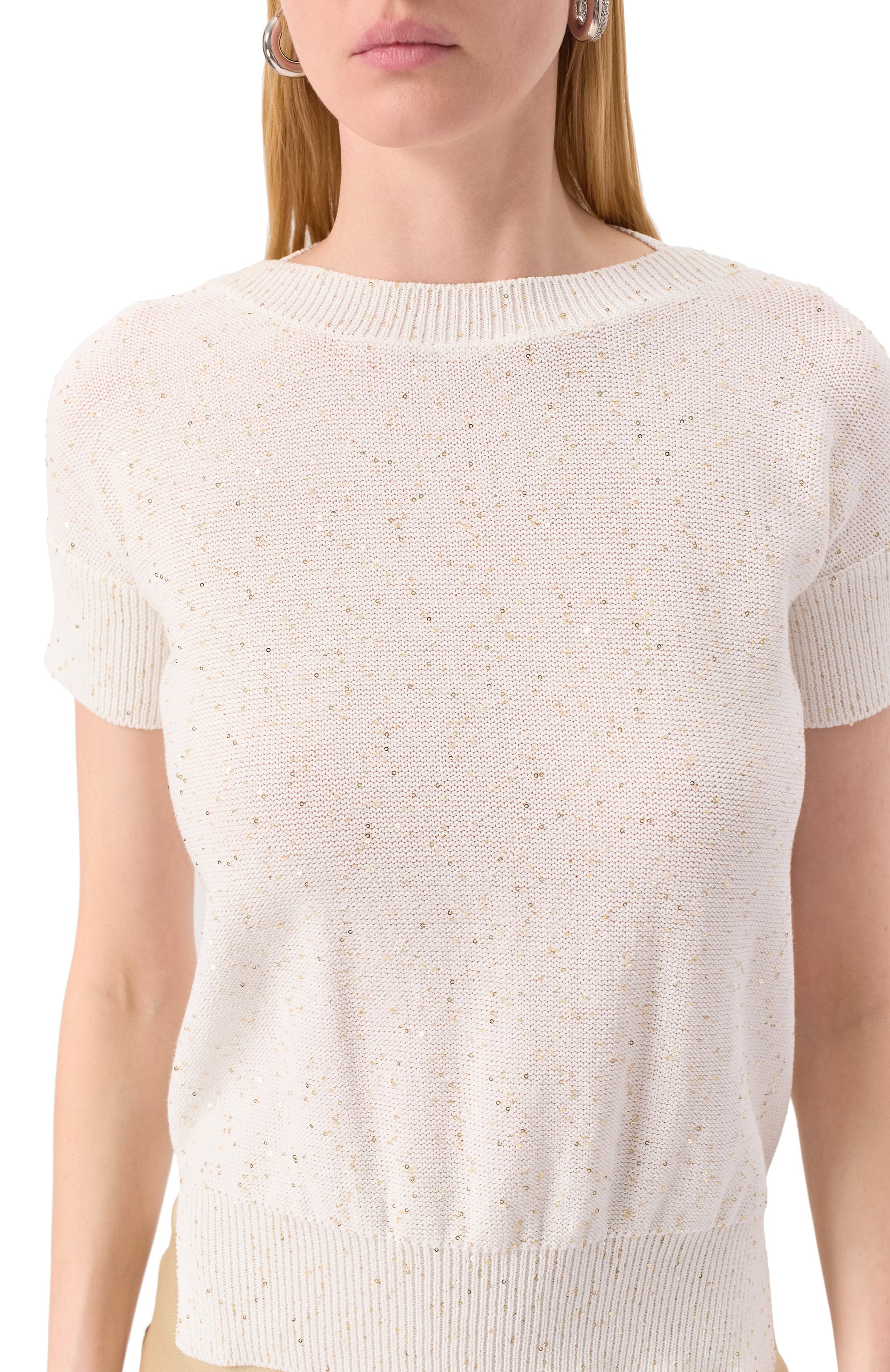 Хлопковый пуловер LORENA ANTONIAZZI, арт. P25124TM29A/3049, фото 5