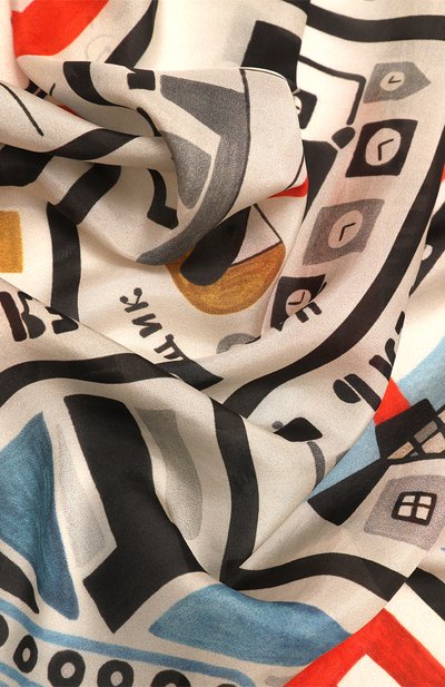 Шелковая шаль алфавит авангард GOURJI, арт. 91120337/993161108, фото 4