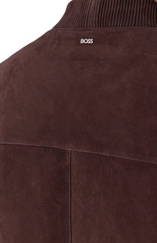 Замшевый бомбер BOSS 50543213 Коричневый  50543213 Фото 5