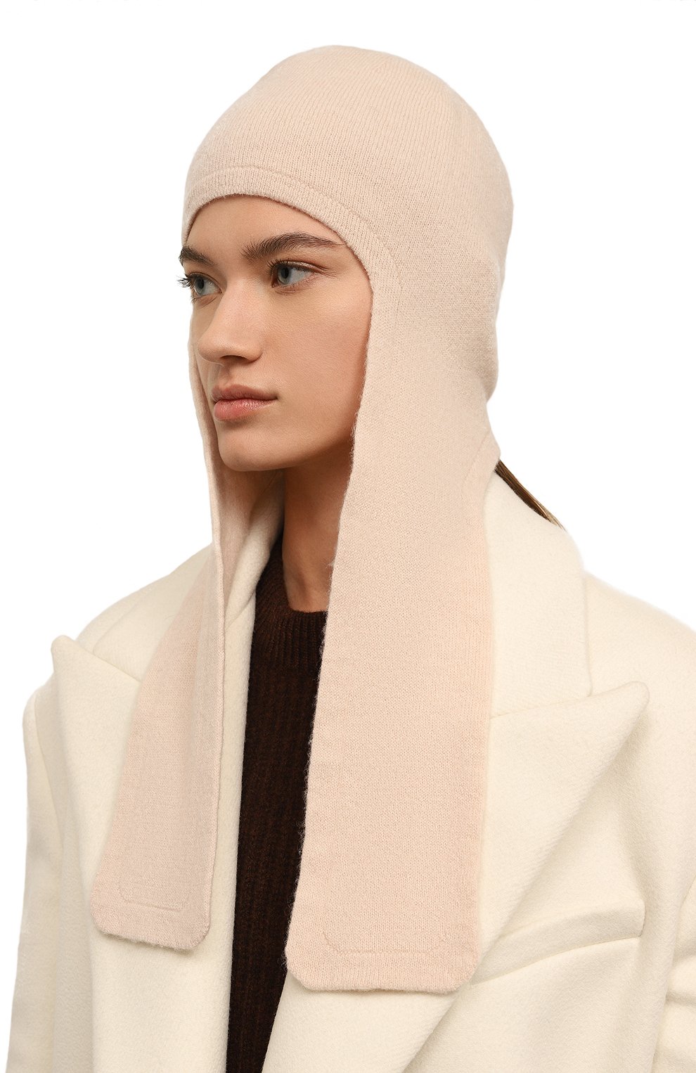 Шапка-ушанка из шерсти и кашемира CANOE кремового цвета по цене 11420 руб., арт. 4200401, фото 2 Шапка-ушанка из шерсти и кашемира CANOE, арт. 4200401, фото 2