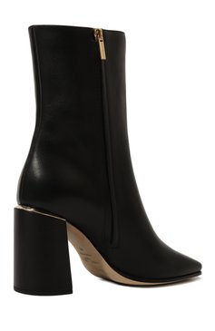 Женские кожаные ботильоны loren ab 85 JIMMY CHOO черного цвета, арт. L0REN AB 85/LTC | Фото 5 (Подошва: Плоская; Материал внутренний: Натуральная кожа; Каблук высота: Высокий; Драгоценные камни: Проставлено; Материал сплава: Проставлено; Материал утеплителя: Без утеплителя; Каблук тип: Устойчивый; Материал внешний: Натуральная кожа)