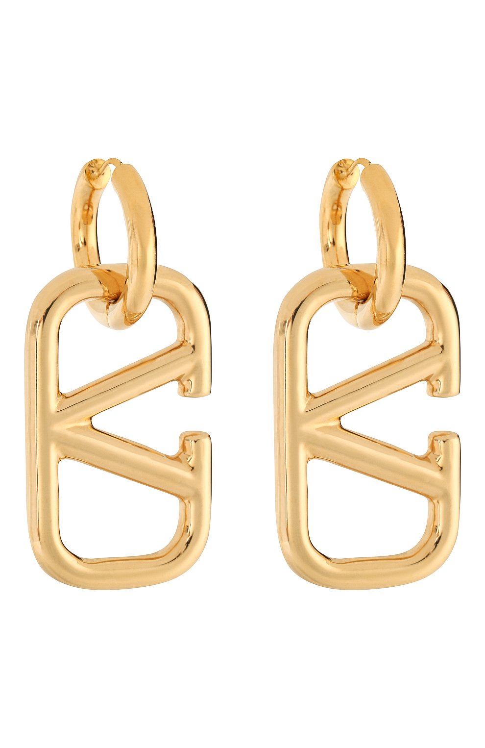 Серьги vlogo VALENTINO золотого цвета по цене 48500 руб., арт. SW2J0C79/MET, фото 3 Серьги vlogo VALENTINO, арт. SW2J0C79/MET, фото 3