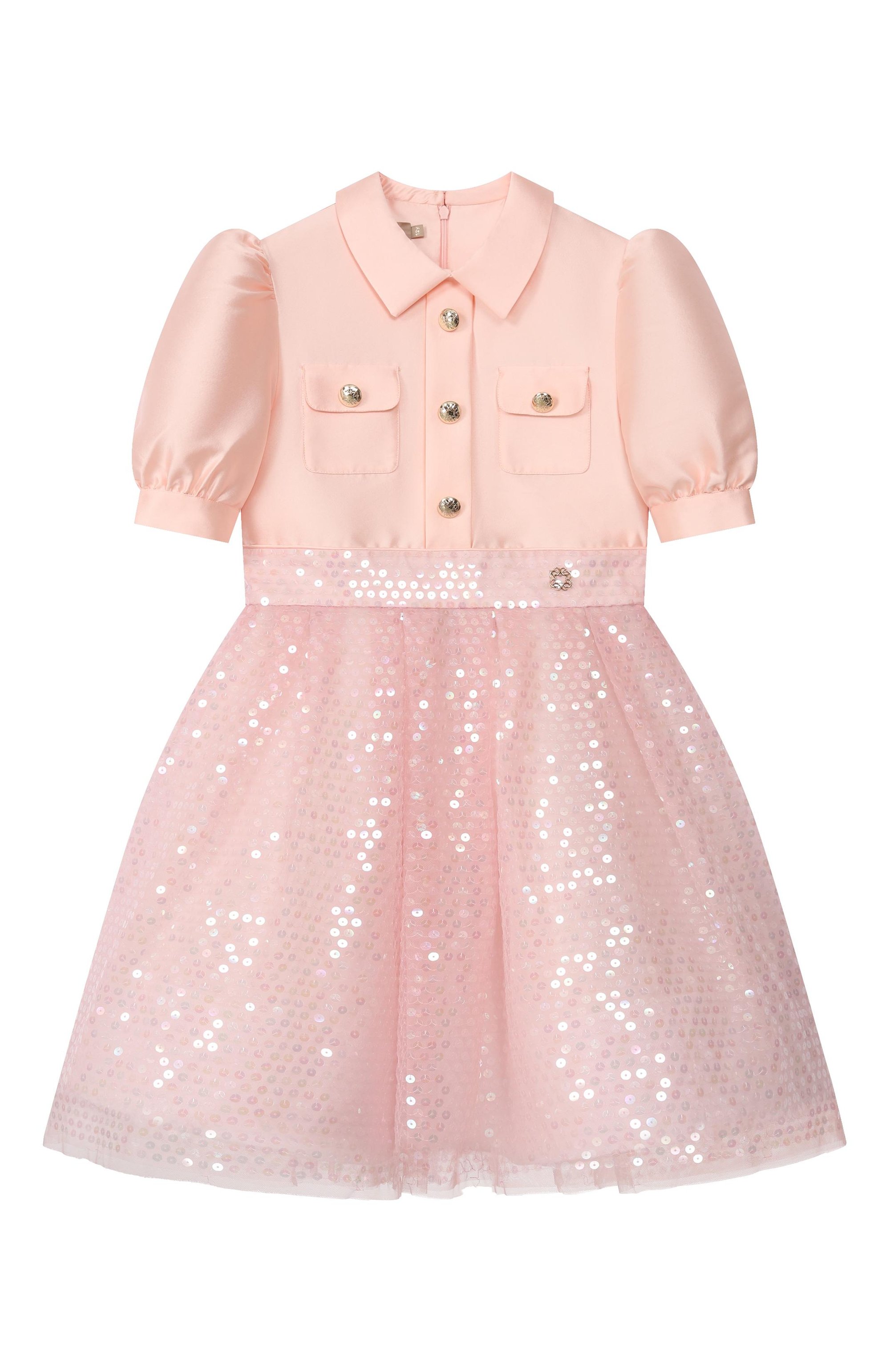 Хлопковое платье ELIE SAAB JUNIOR, арт. EFAB120 V1/TS0724_001, фото 1