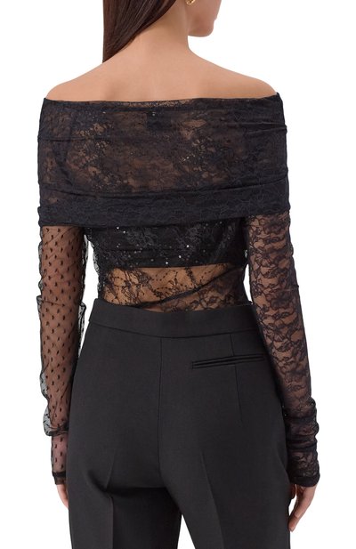 Боди с отделкой пайетками PINKO, арт. 105596/A2T5, фото 4