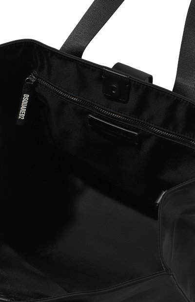 Текстильная сумка-шопер DSQUARED2 черного цвета по цене 59450 руб., арт. SPM0074/16806816, фото 5 Текстильная сумка-шопер DSQUARED2, арт. SPM0074/16806816, фото 5