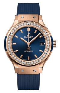 Часы king gold blue diamonds HUBLOT, арт. 565.OX.7180.RX.1204, фото 1