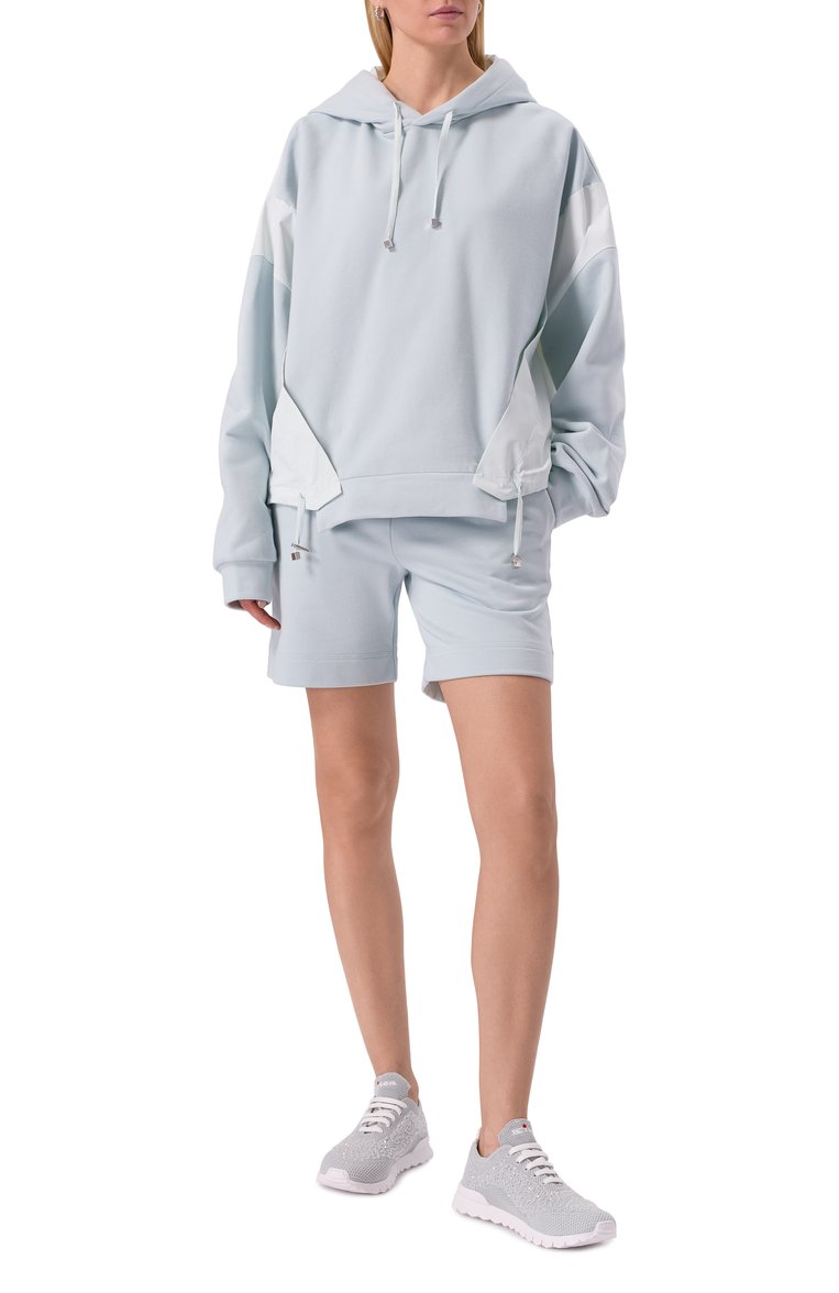 Женские текстильные кроссовки KITON серого цвета, арт. DSSFITAN0080957 | Фото 2 (Подошва: Платформа; Материал внешний: Текстиль; Материал внутренний: Натуральная кожа; Кросс-КТ: Низкие; Стили: Кэжуэл; Материал утеплителя: Без утеплителя)