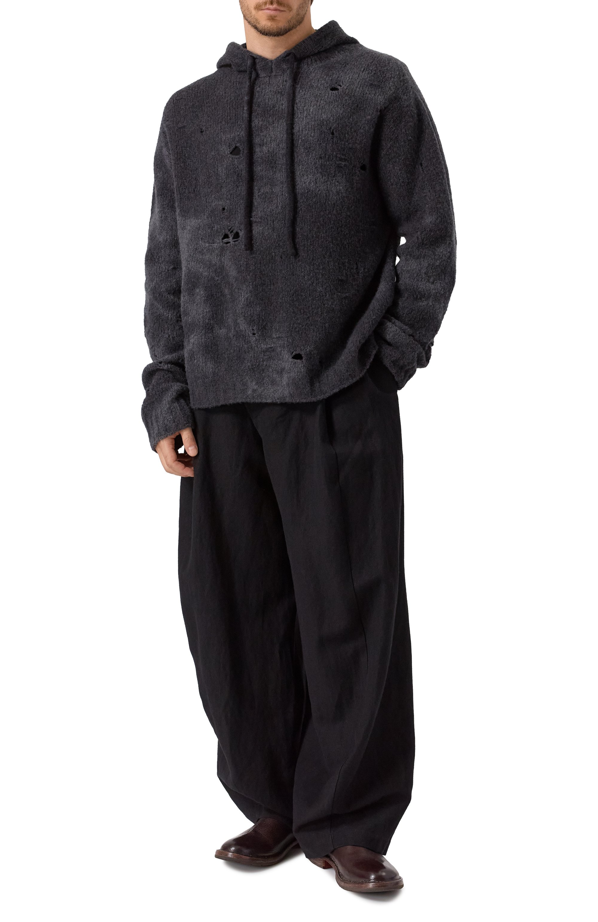 Брюки изо льна и шерсти UMA WANG, арт. UM3502, фото 2