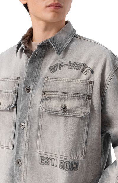 Джинсовая рубашка OFF-WHITE, арт. 0MYD05VS26DEN003, фото 5