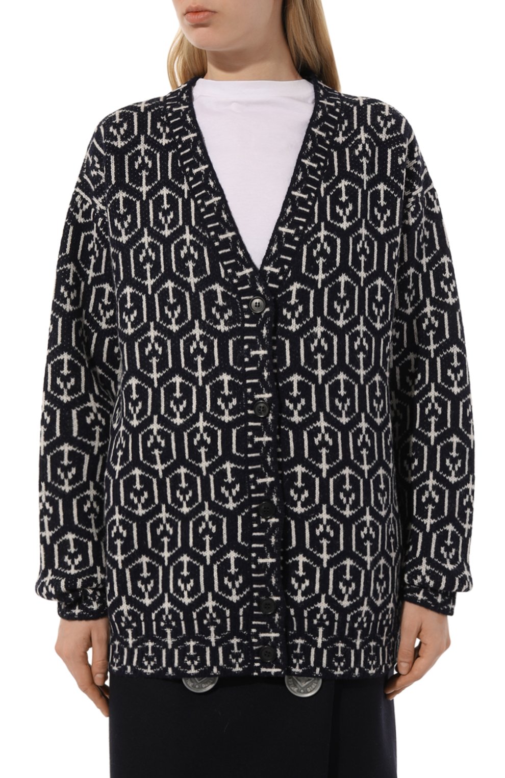 Шерстяной кардиган PRADA, арт. P25I31-1ZGD-F022X-212, фото 3