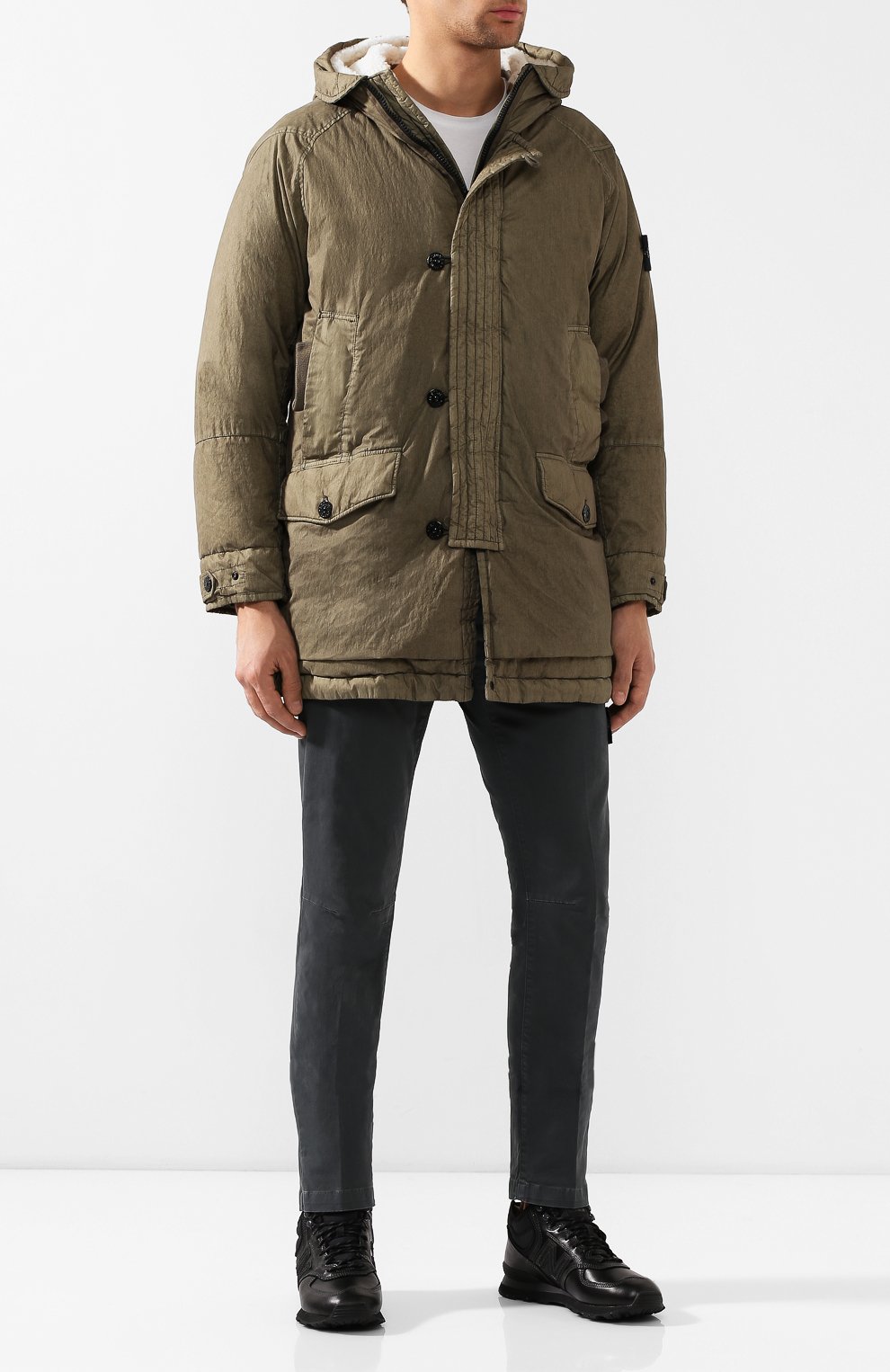 Кожаные кроссовки 574 mid NEW BALANCE, арт. MH574OAC/D, фото 2