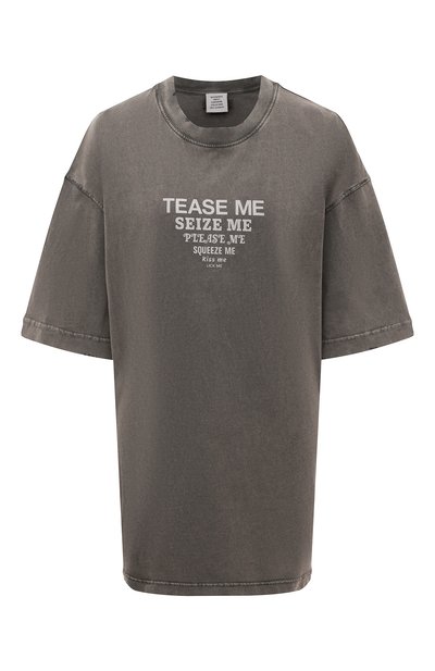 Хлопковая футболка VETEMENTS, арт. UE63TR280B